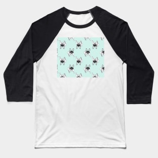 Soft turquoise mint Frenchies Baseball T-Shirt